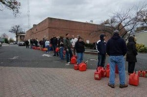 Photographer Jim Occi captured these photos of gas lines in Cranford on Thursday following Hurricane Sandy.