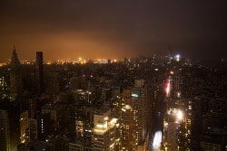 Manhattan without power after Sandy