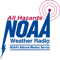 NOAA logo for the all hazards weather radio system