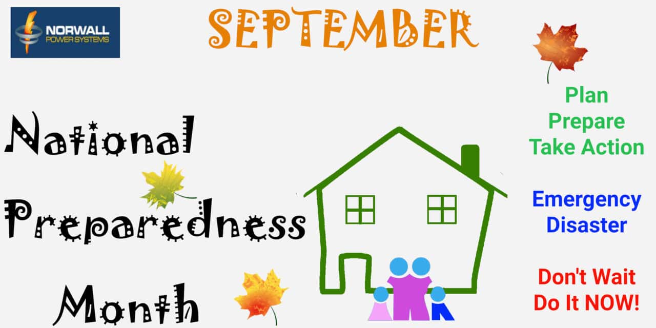 September is National Preparedness Month—Prepare Now