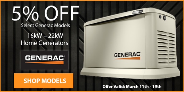 5 Percent Off Generac Guardian 16 22kw Generators—norwall