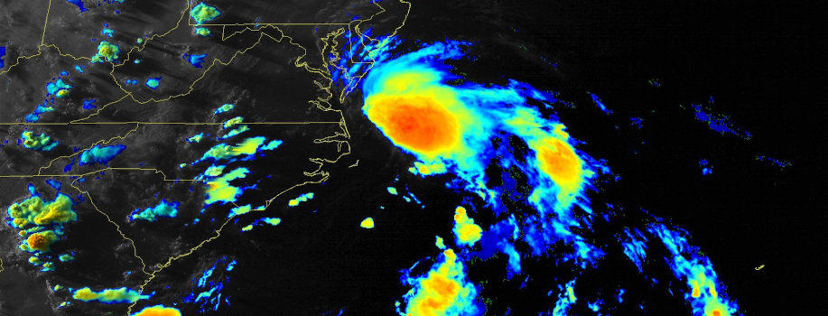 GOES East Image of Tropical Storm Fay on July 9, 2020