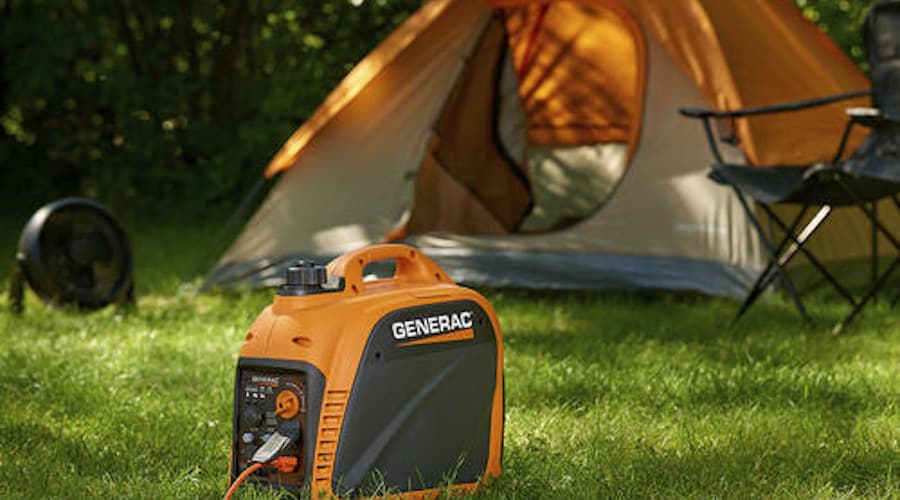 Generac GP2500i at a family campsite