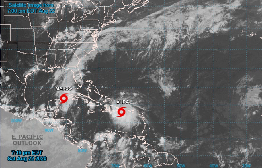 Hurricanes Laura and Marco Aim for Gulf Coast