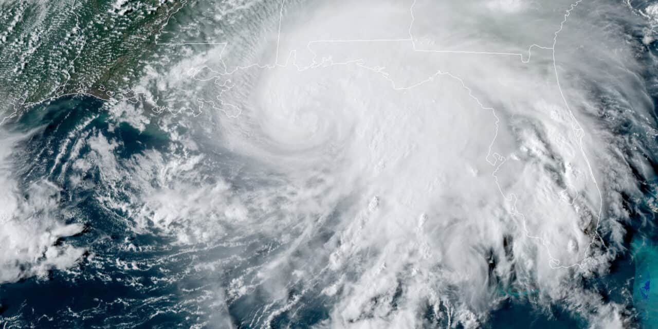 Hurricane Sally at Category 3 Before Landfall on Louisiana.