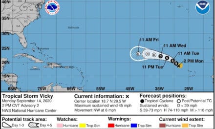Tropical Storm Vicky Latest Atlantic Cyclone