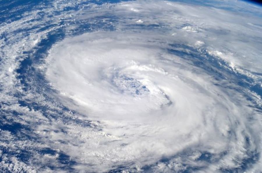 Hurricane Epsilon Photographed from the International Space Station