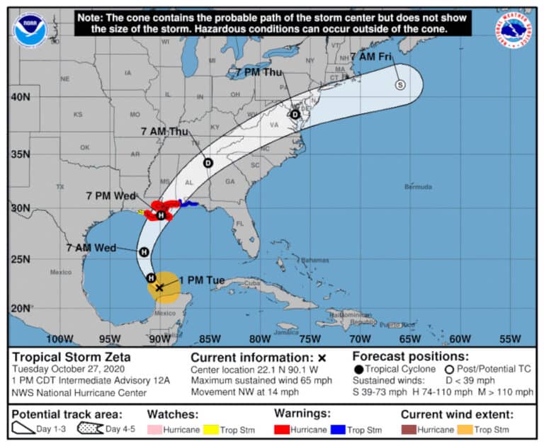 Hurricane Zeta Storm Warnings Issued for Gulf Coast | Norwall