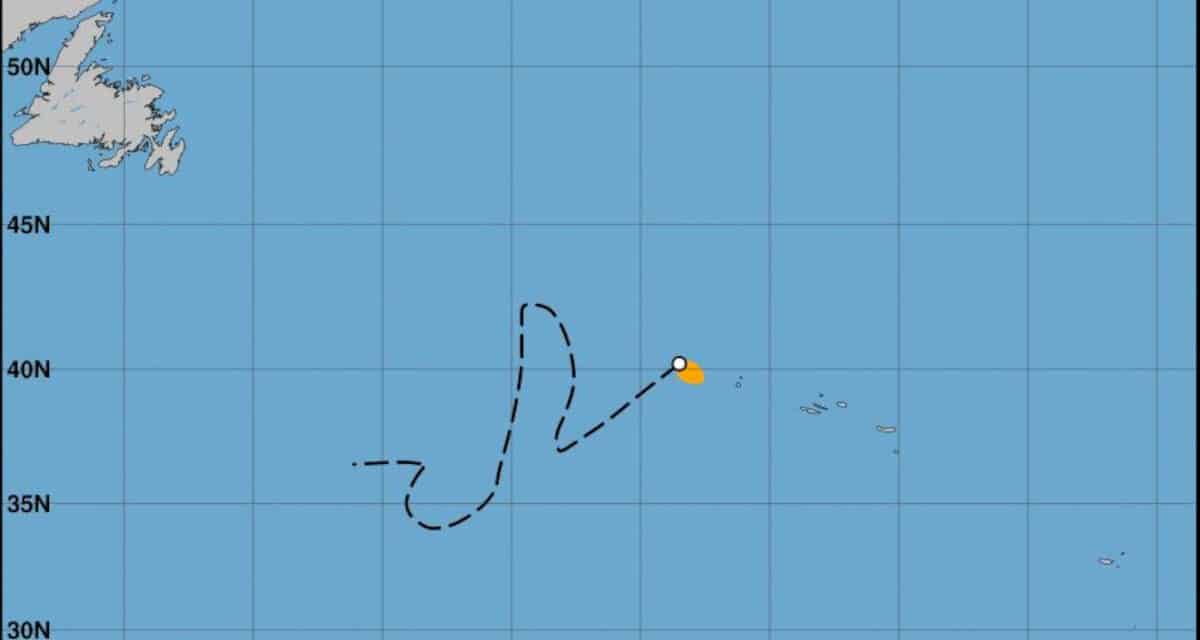 Tropical Storm Wanda Meanders Over Atlantic