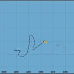 Tropical Storm Wanda Meanders Over Atlantic