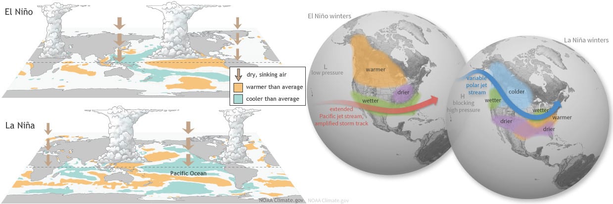 How the El Nino Southern Oscillation Works and What it Does. NOAA Graphic