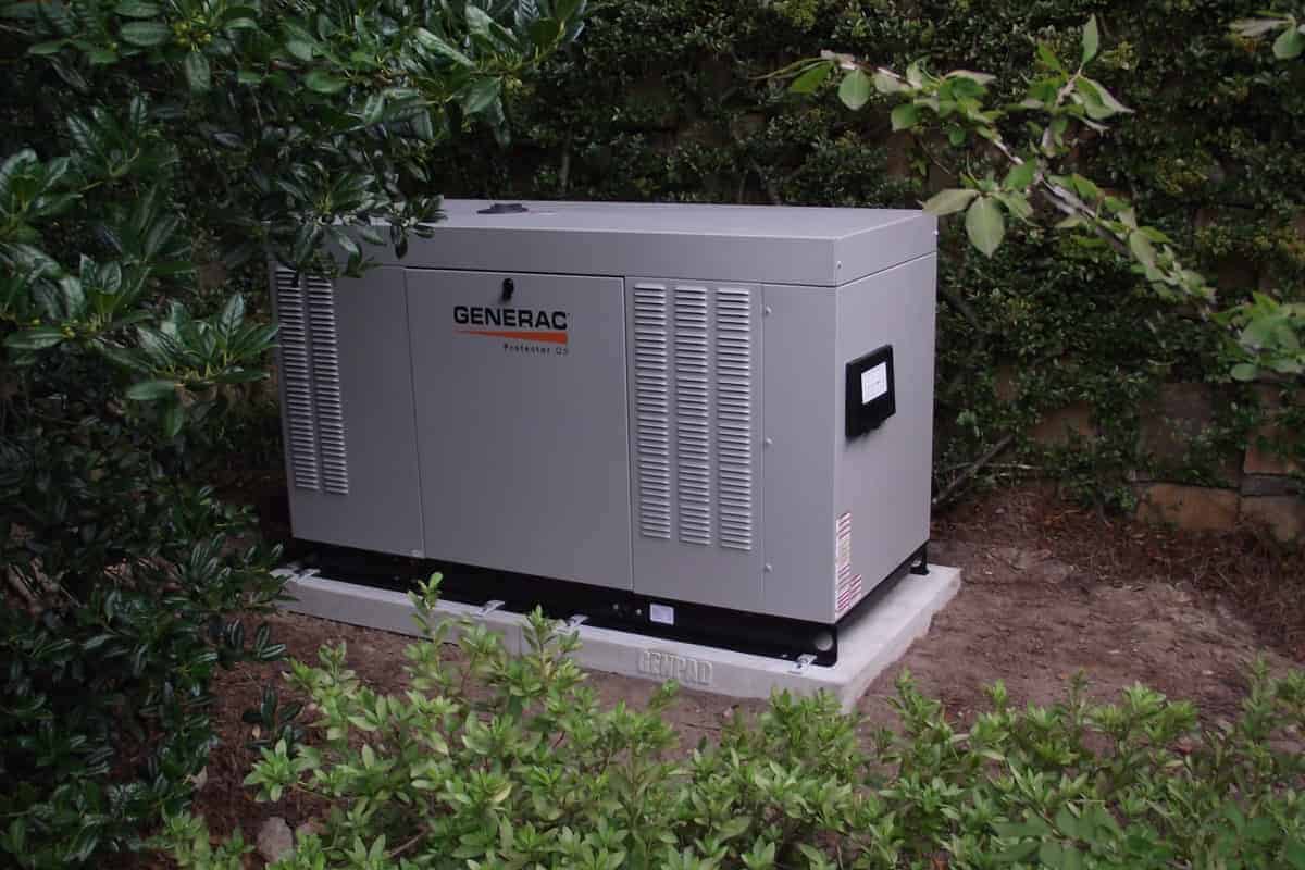 Generac Protector Installed on Precast 4-Inch Concrete Pad
