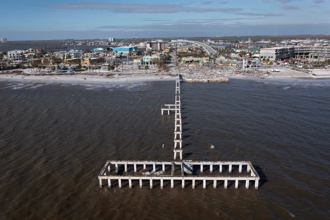 Pier After Hurricane Ian