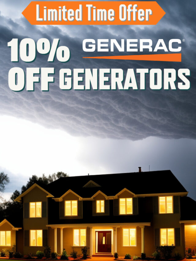 June Generac Sale 10 Percent Off