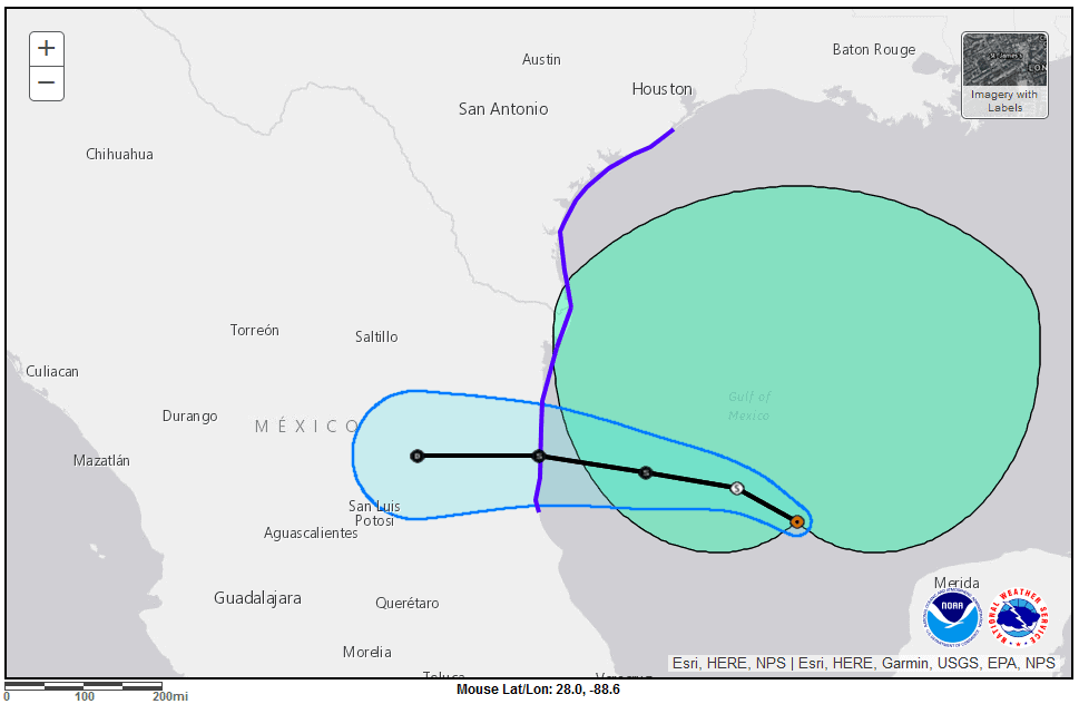 Tropical Storm Alberto—Warnings Issued for Texas Coast